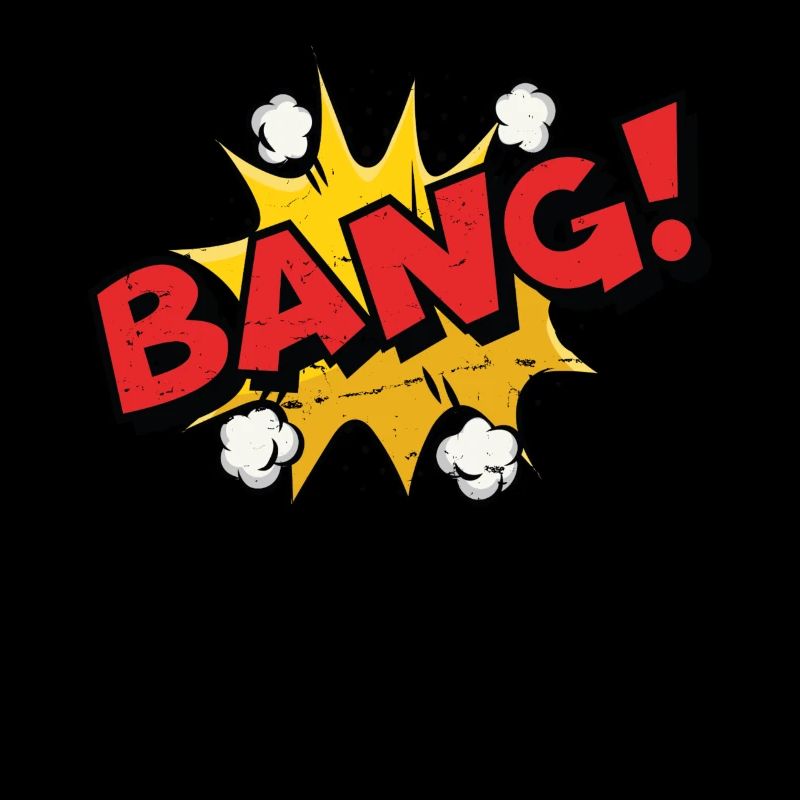 Effrayé! Bulle de parole comique