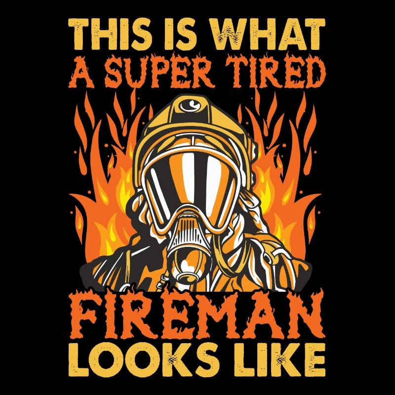 This Is What A Super Tired Fireman Looks Like