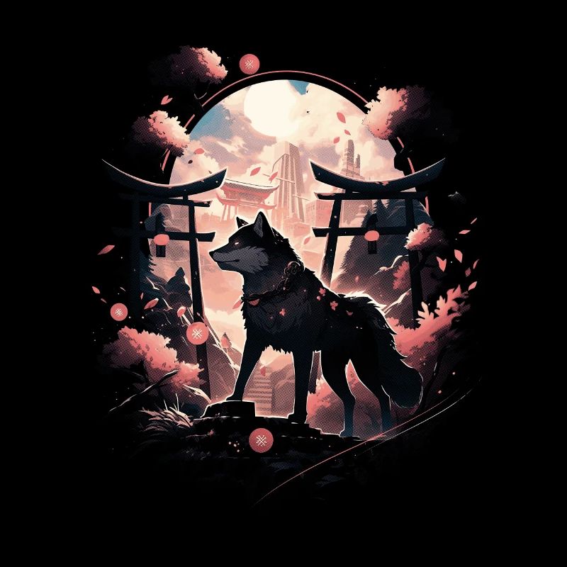 Japanese Wolf Wolves Manga Tokyo Cherry Blossoms