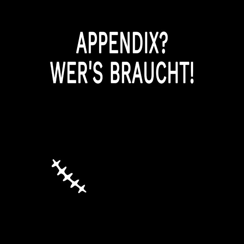 Blinddarm Operation Narbe Appendix Geschenk