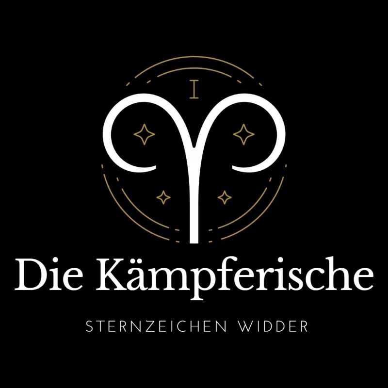 Widder Sternzeichen Logo Widder