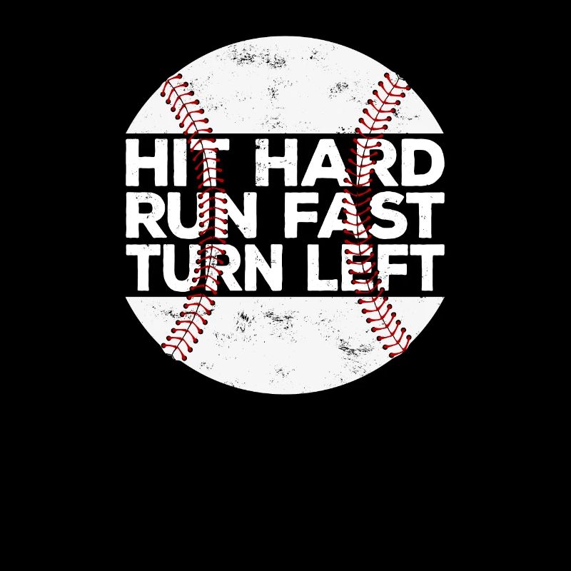 Frapper Dur Courir Rapide Tourner À Gauche Baseball Baseball