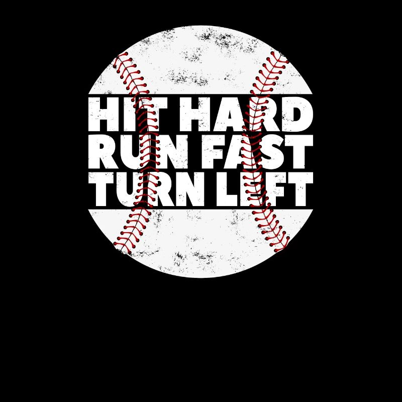 Frapper Dur Courir Rapide Tourner À Gauche Baseball Baseball
