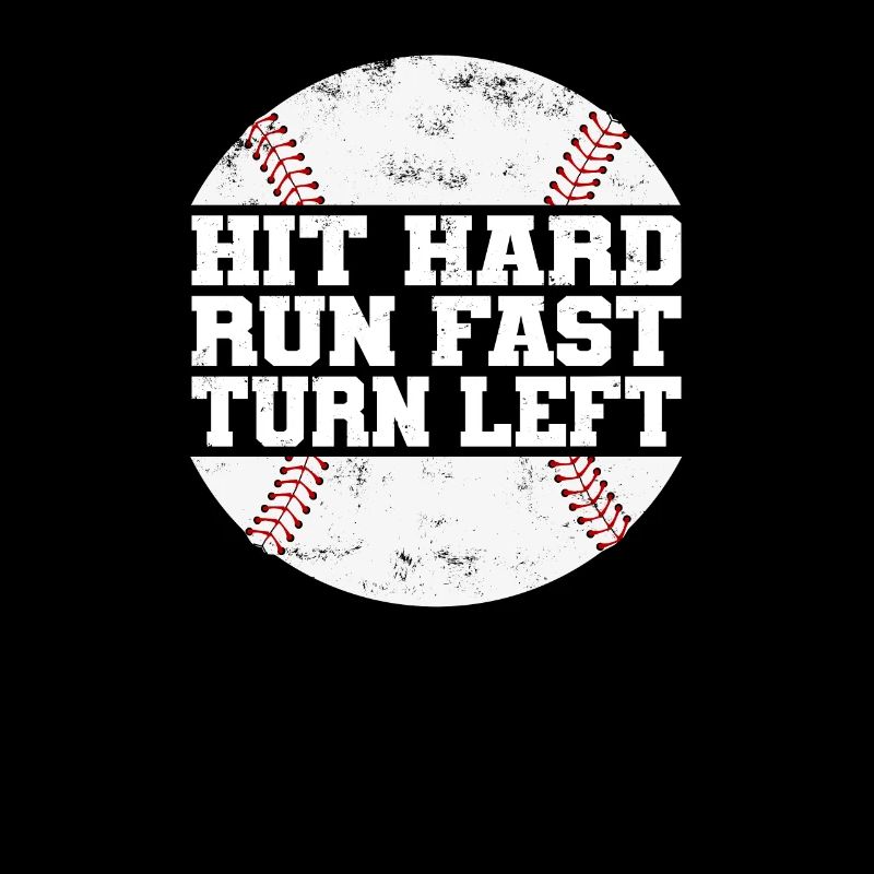 Frapper Dur Courir Rapide Tourner À Gauche Baseball Baseball