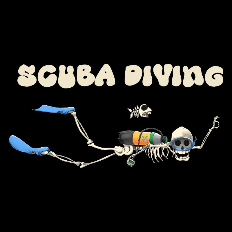 skeleton diver