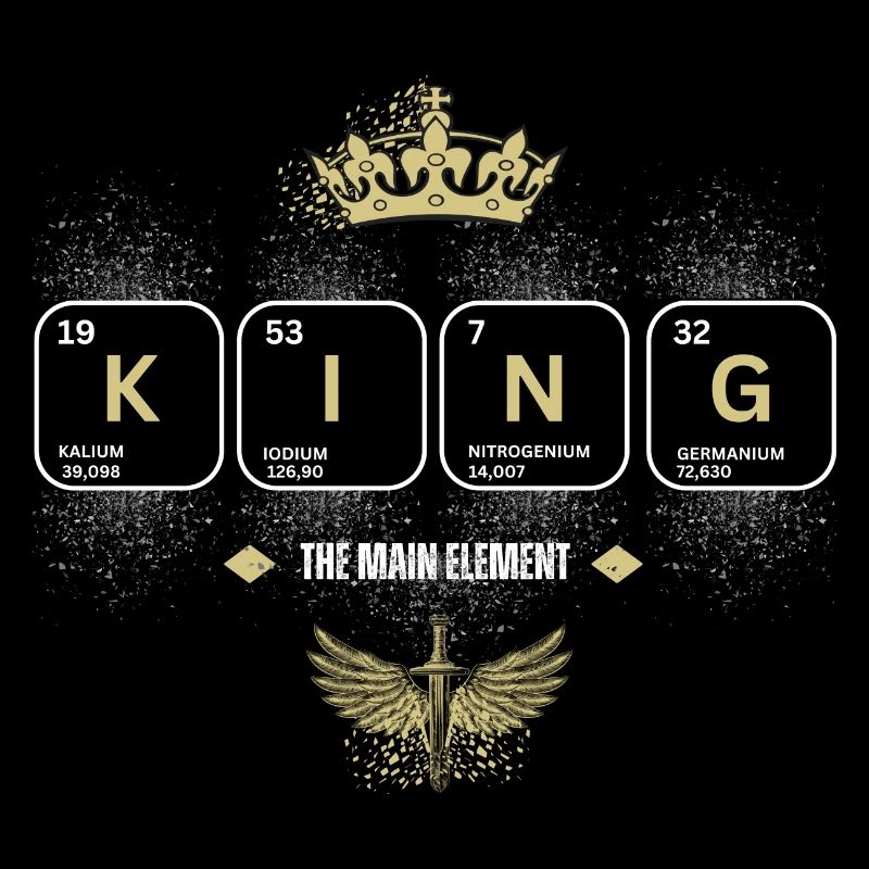 KING The Main Element with Crown and Sword