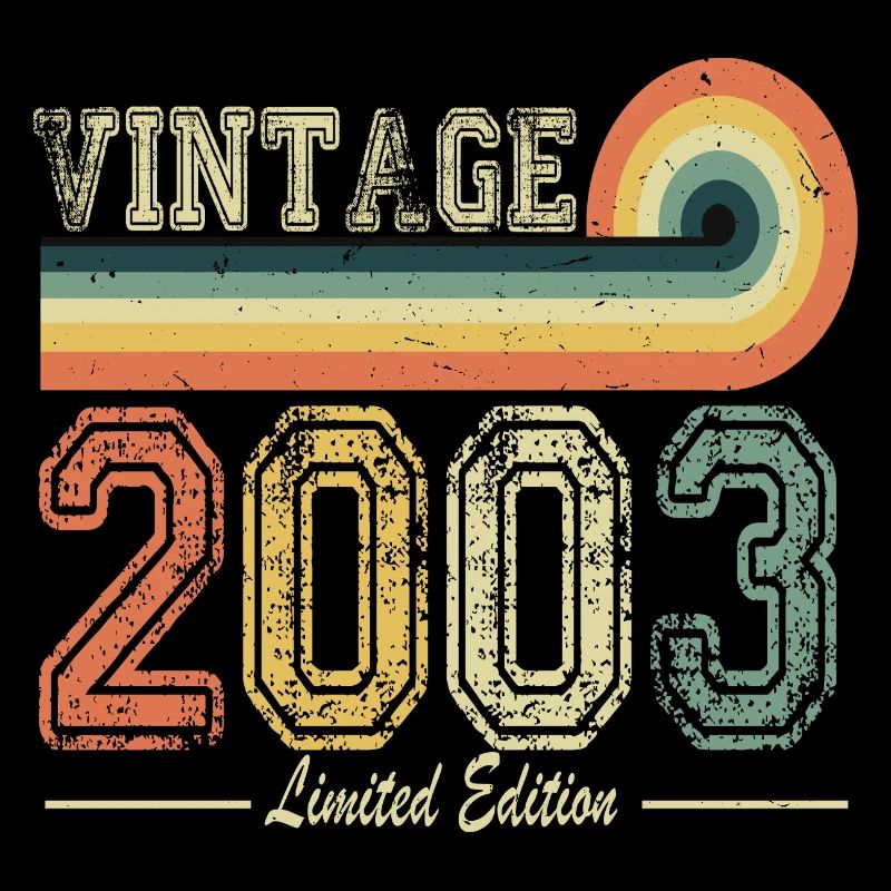 2003 Born vintage Birth Retro