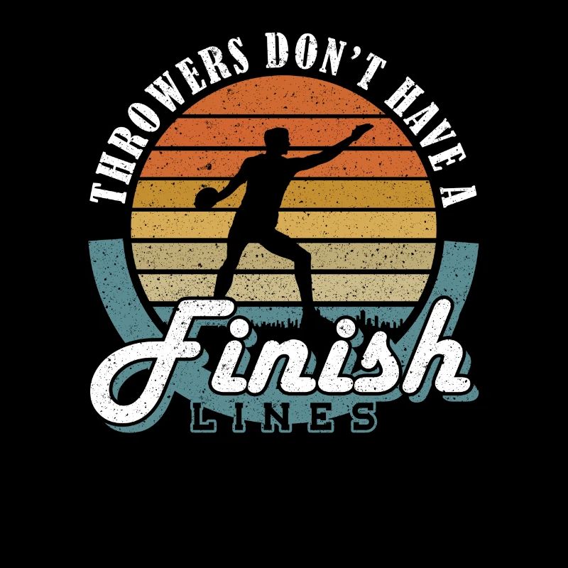 Diskus Throwers Have No Finish Lines Diskuswerfer