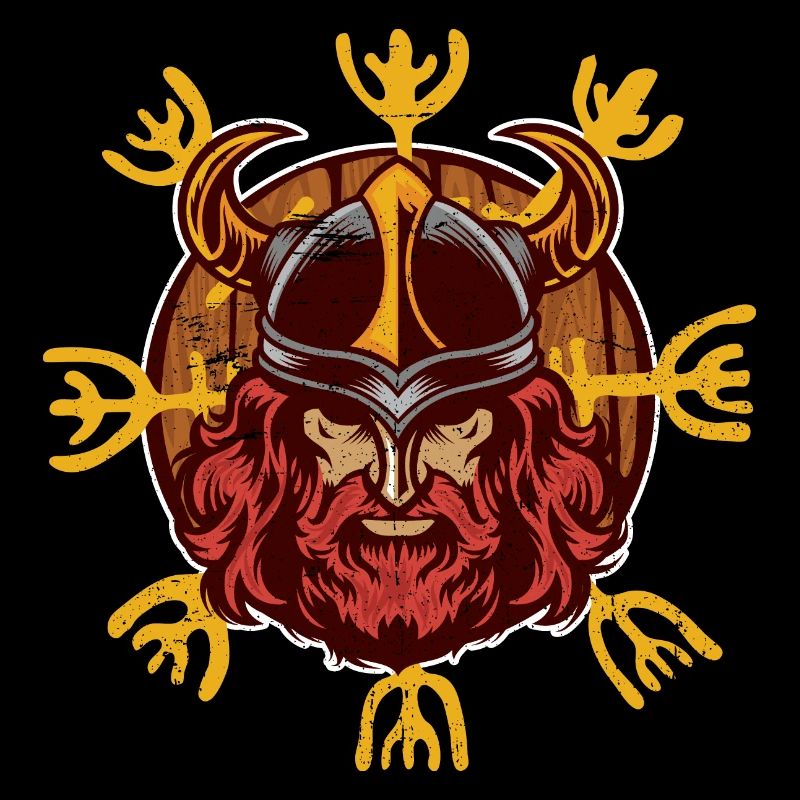 Wikinger Odin | Rabengott Krieger Walhalla Valknut