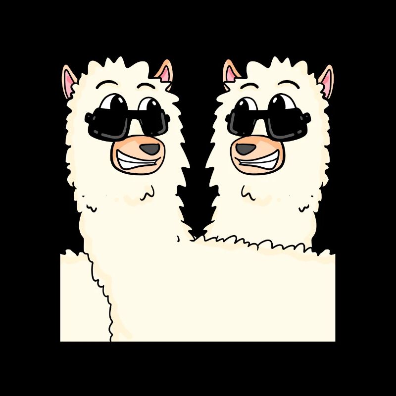 Funny alpacas