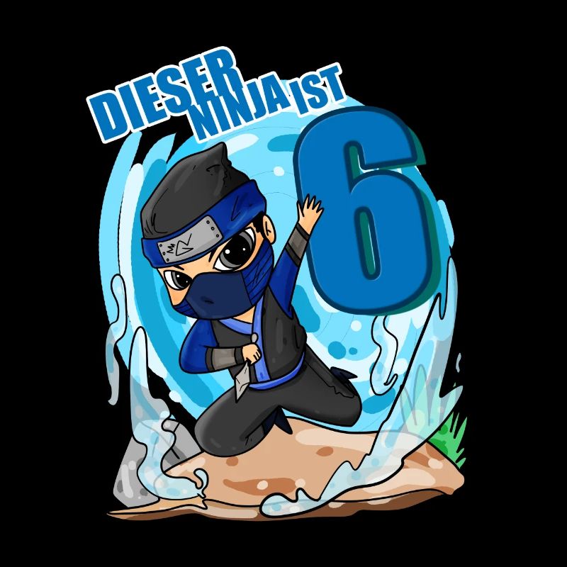 6 Jahre Geburtstag Junge Ninja - Ich bin 6