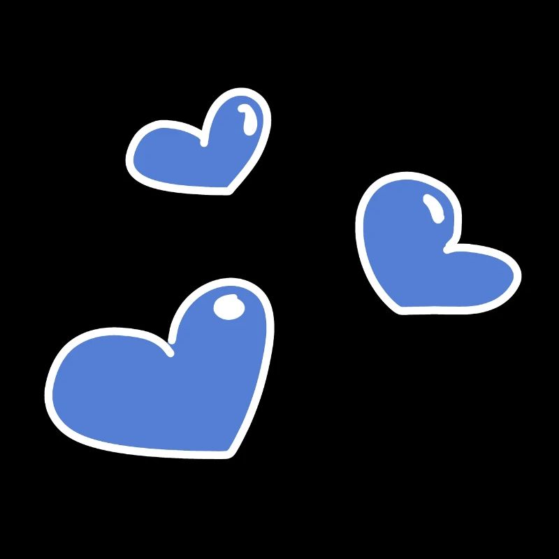 coeurs bleus