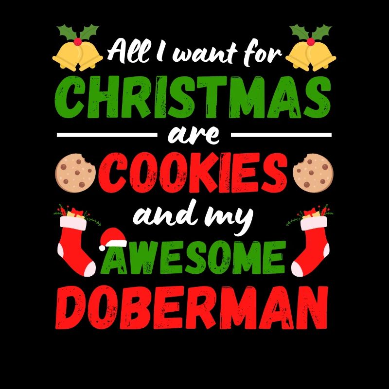 Biscuits Doberman de Noël