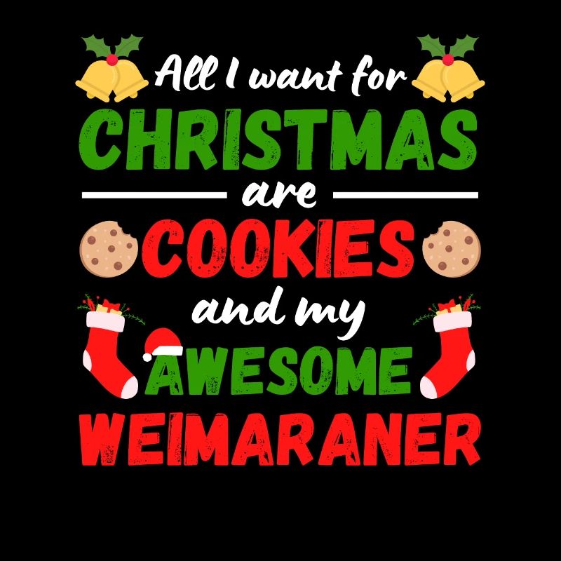 Biscuits Weimaraner de Noël