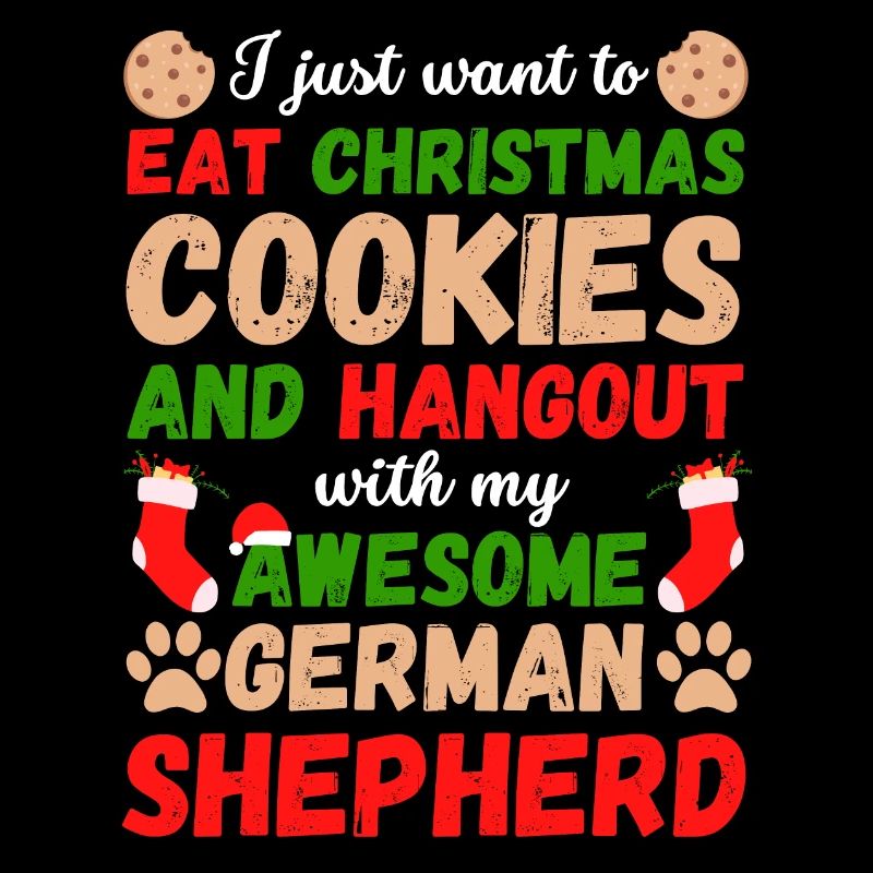 Christmas German Shepherd Cookies