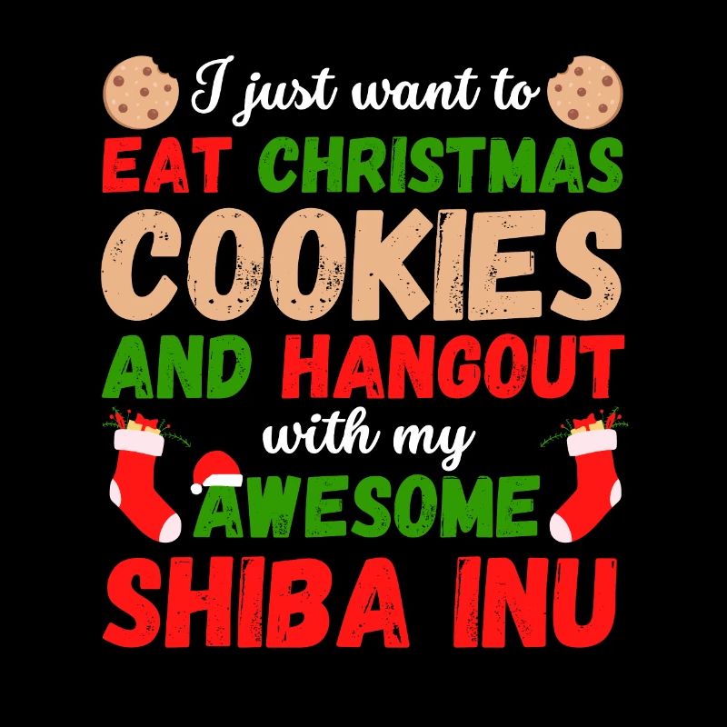 Biscuits Shiba Inu de Noël