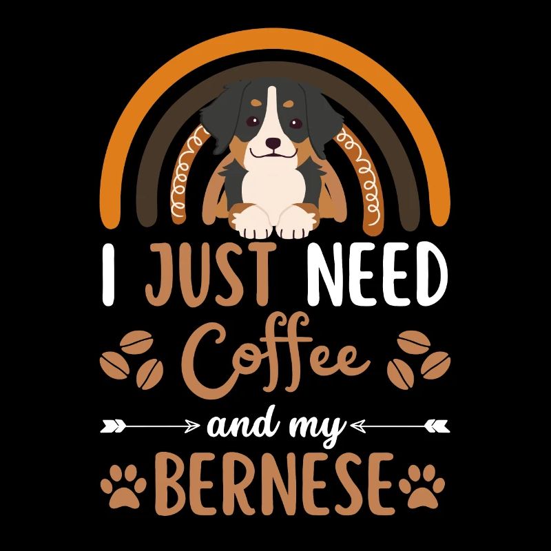 Mignon bouvier bernois café chien café kawaii