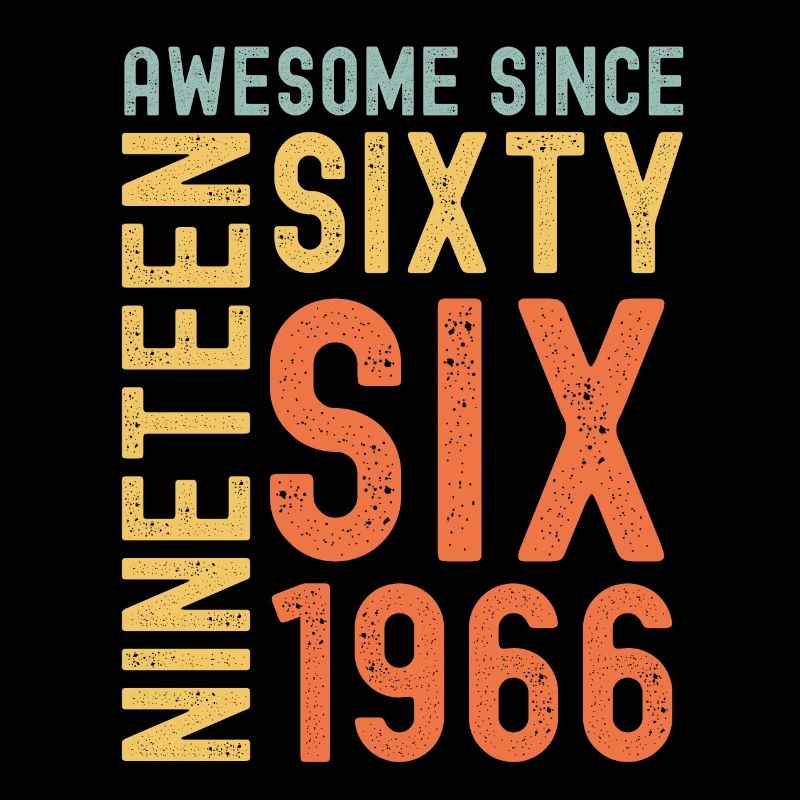 Awesome since 1966 Geburtstag Geschenk Jahreszahl