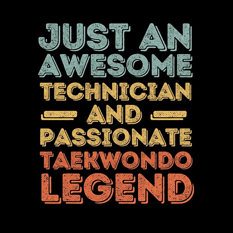 Techniker Taekwondo retro