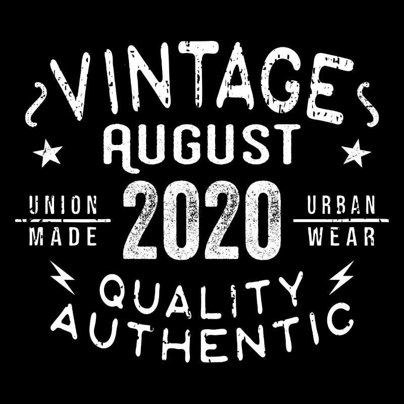 August 2020 Geburtstagsgeschenk August 2020 Retro