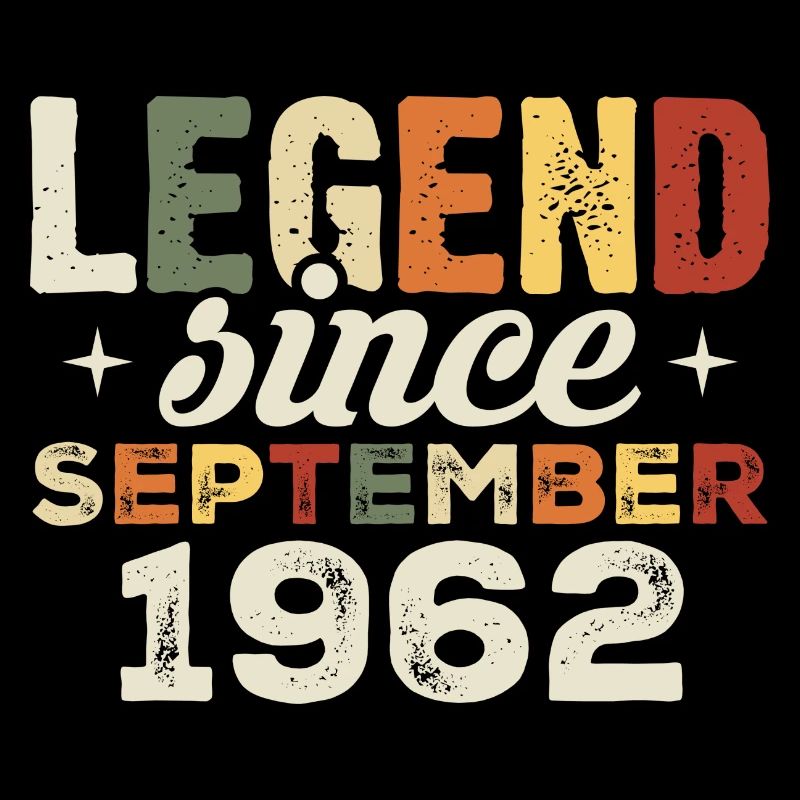 Legendär seit September 1962 Geburtstag September