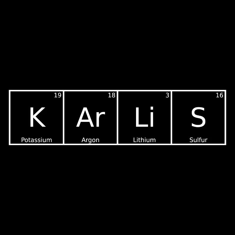 Karlis Nom Prénom Chimie Tableau périodique Éléments