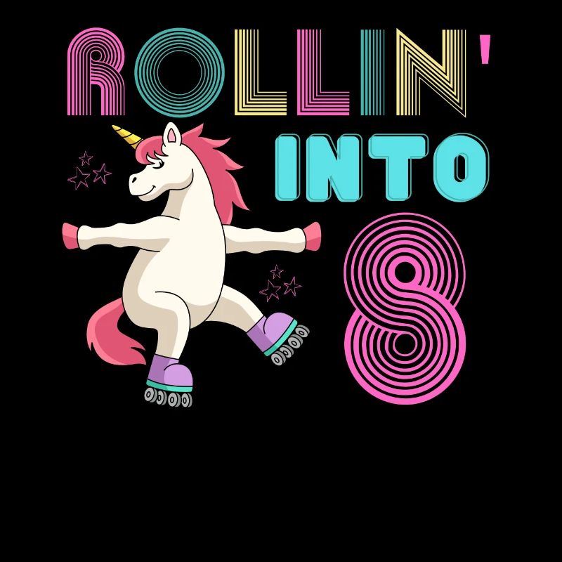Rollen in 8 - Roller Scate Einhorn