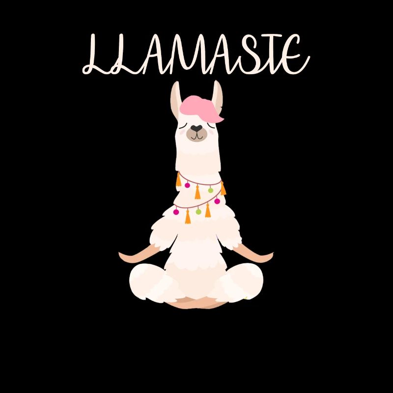 Funny Lama meditates