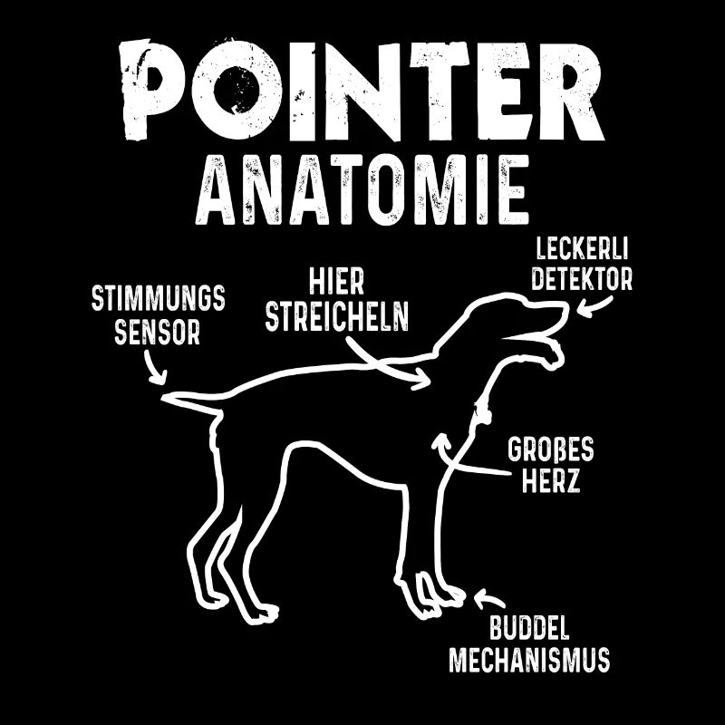 Pointer Anatomie Hundebesitzer Lustig Hunde