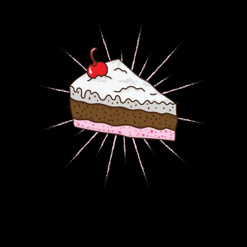 Stück Torte mit Kirsche Kuchen Konditorei