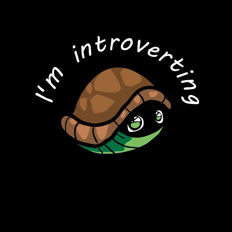 i'm introverting cute turtle
