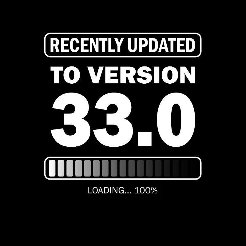 recently updated to version 33 - Gamer Birthday