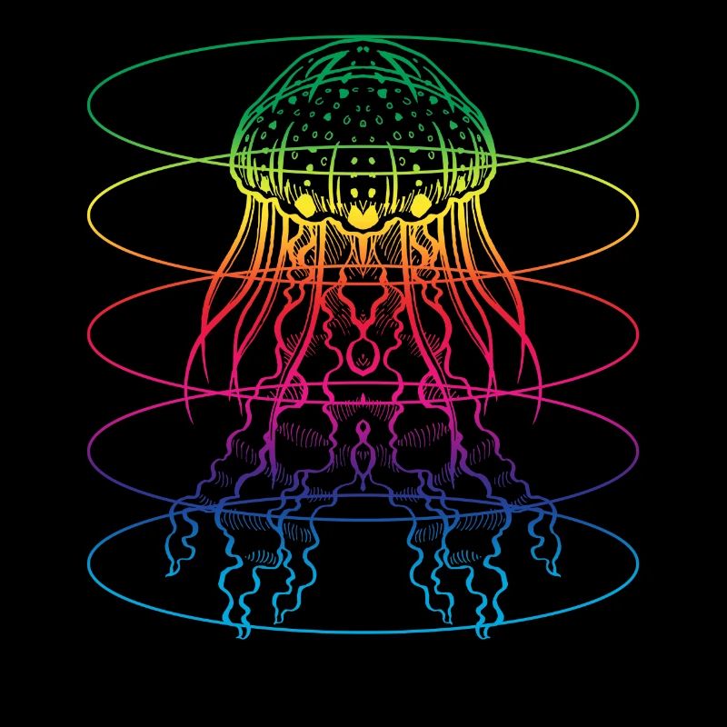 Bunte Qualle