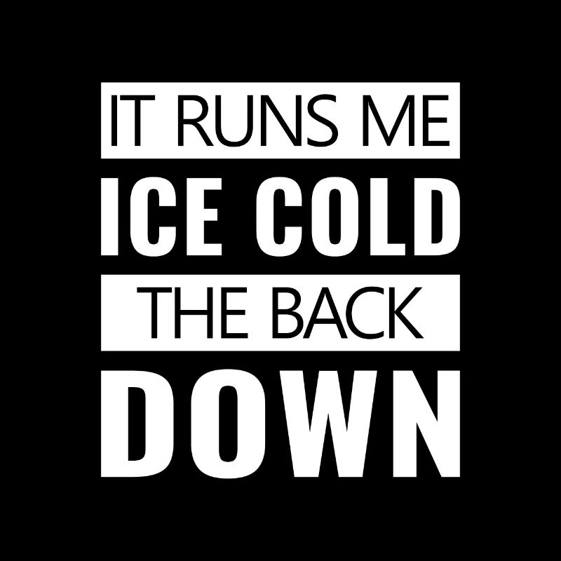 it runs me icecold the back down es läuft mir eis