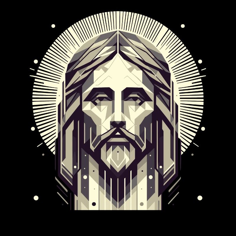 Jesus Vektor Polygon Christus Kopf Religion