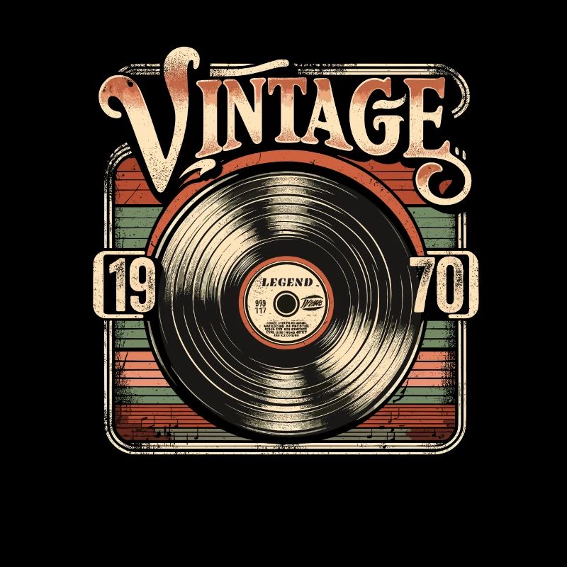 Retro Vinyl Vintage Legend 1970 Geburtstag