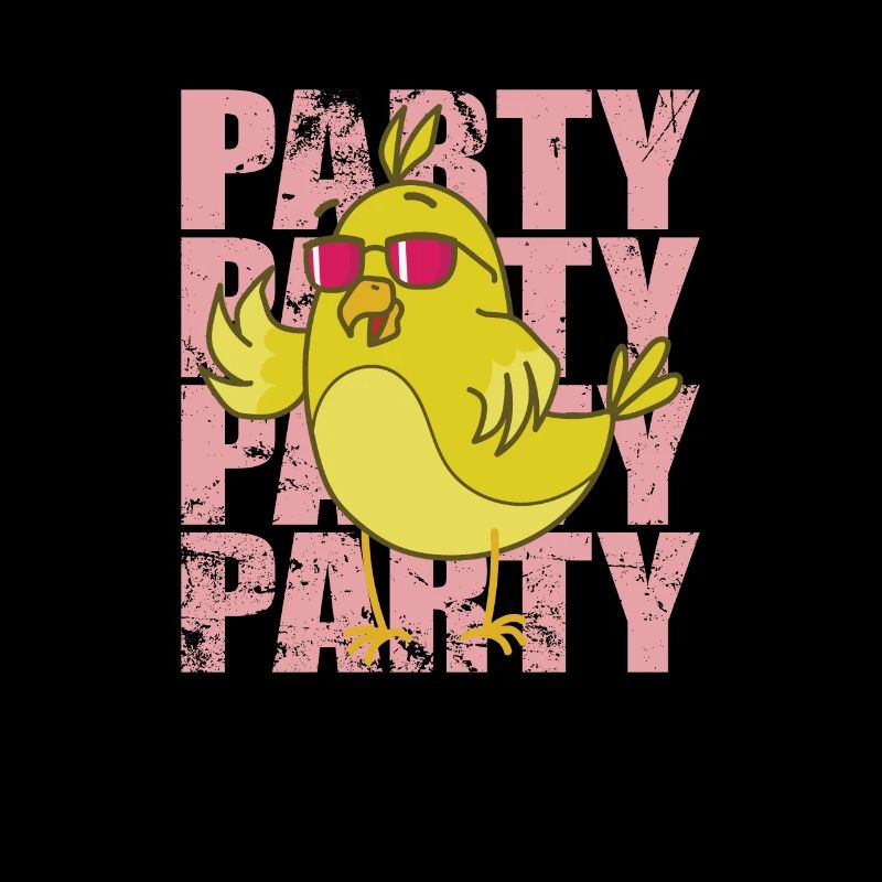 Party lettering with cool canary