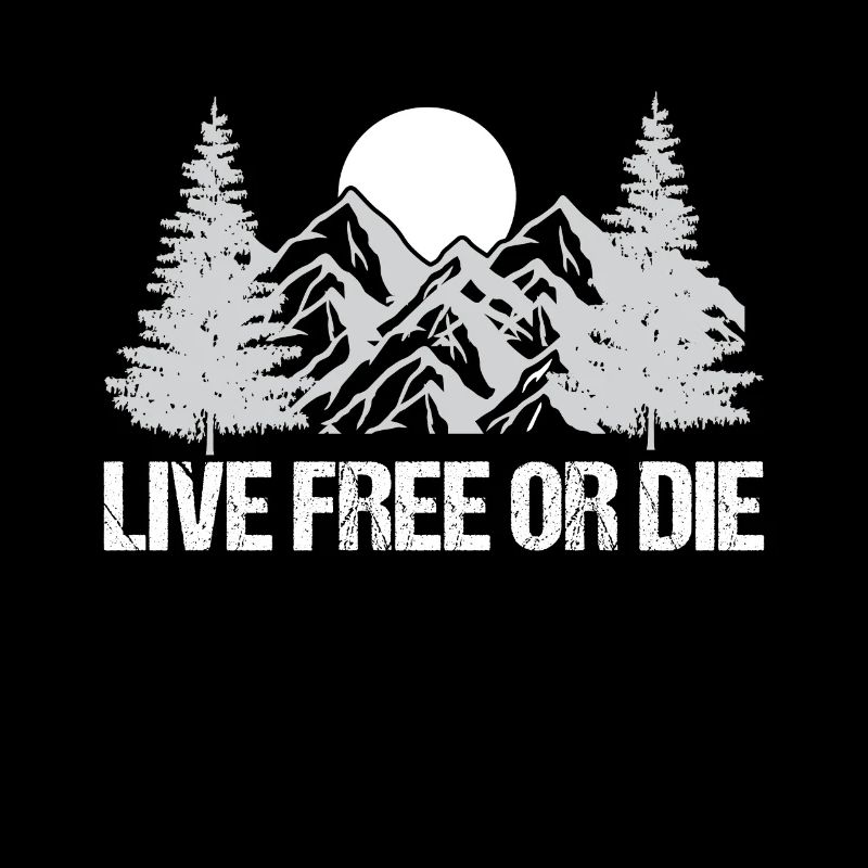 Leben Frei Oder Sterben Retro Nature Vintage Neu