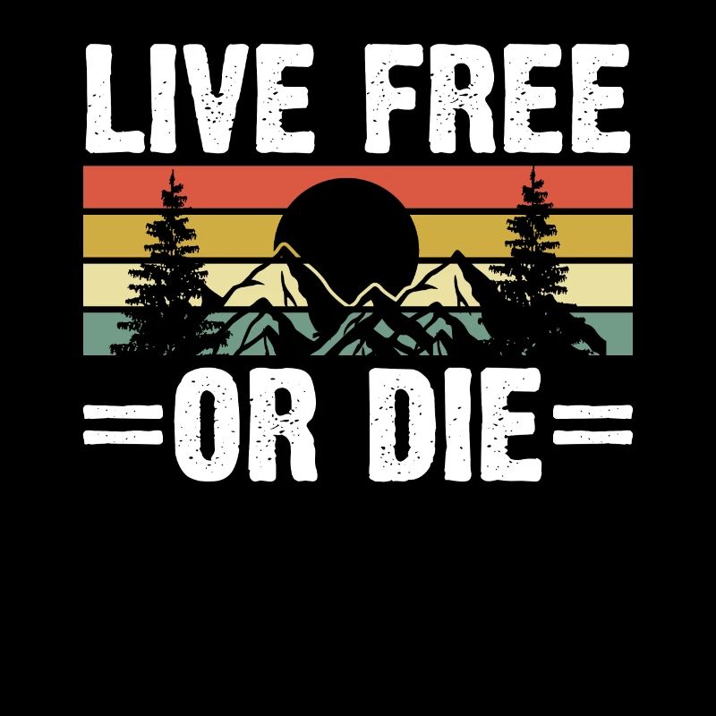 Leben Frei Oder Sterben Retro Nature Vintage Neu