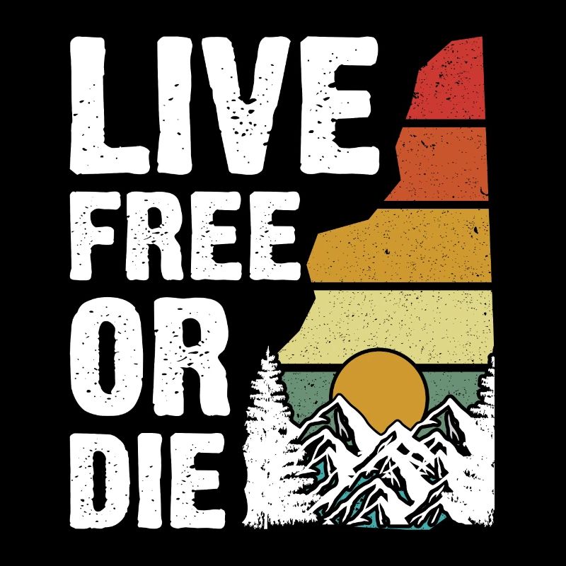 Leben Frei Oder Sterben Retro Nature Vintage Neu