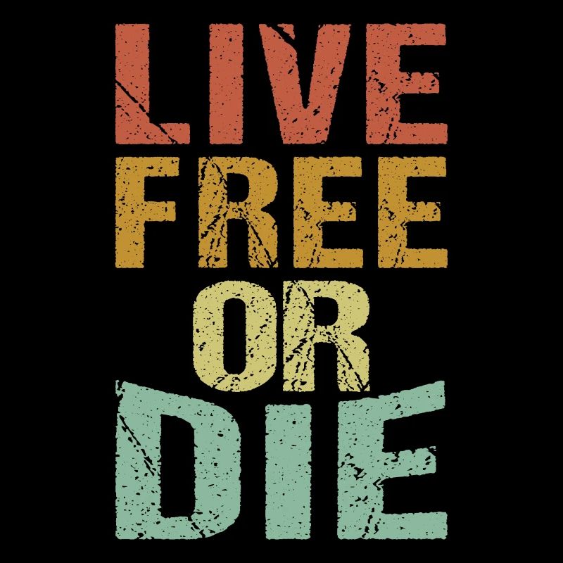 Leben Frei Oder Sterben Retro Nature Vintage Neu