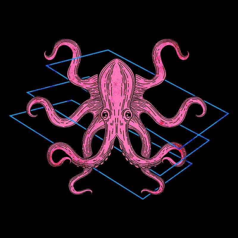 Farbiger Oktopus