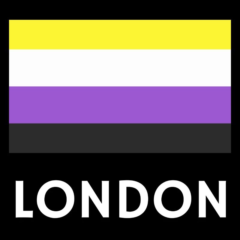 Non binary Pride Flag London
