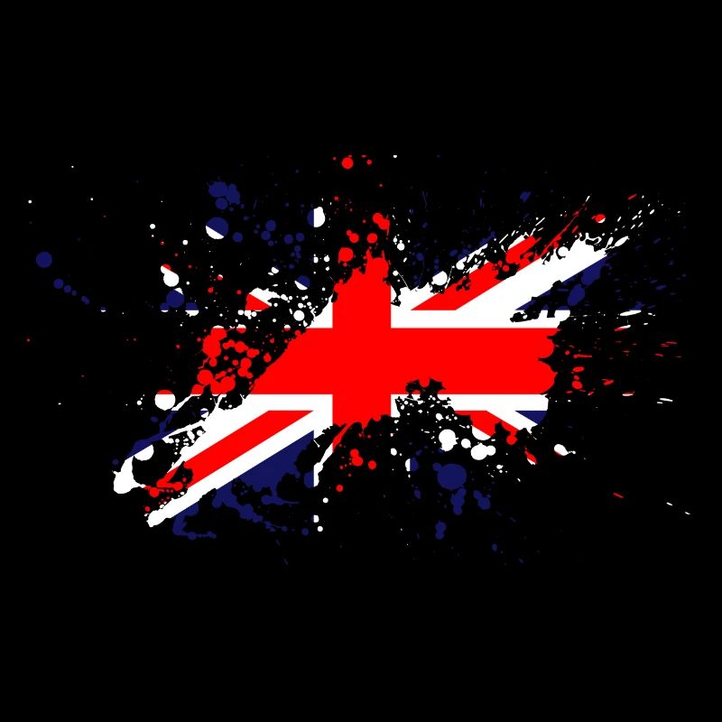 Tache de couleur de drapeau de l'Angleterre