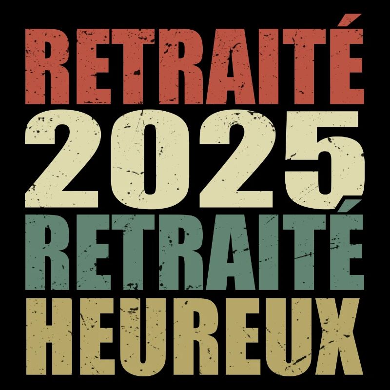 Glücklicher Rentner Ruhestandsgeschenk 2025