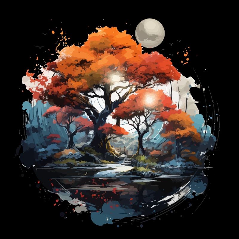 Autumn Moon Forest