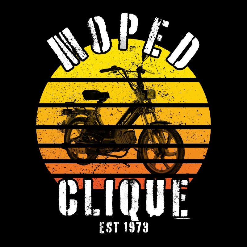 Moped Clique Scooter Mokick Two-Wheeler 1973