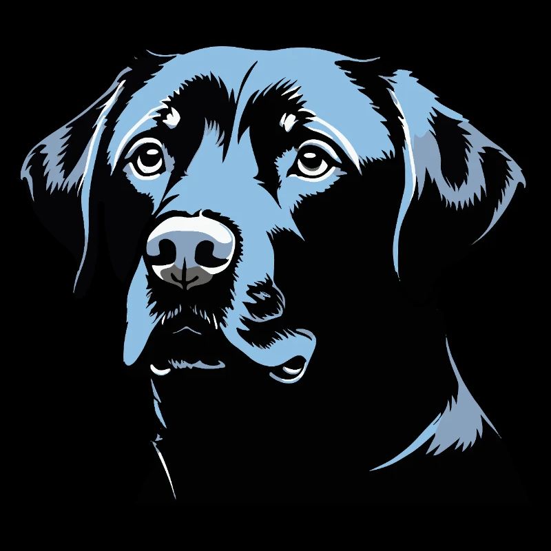 Labrador Retriever Kopf - Pet Dog Sticker