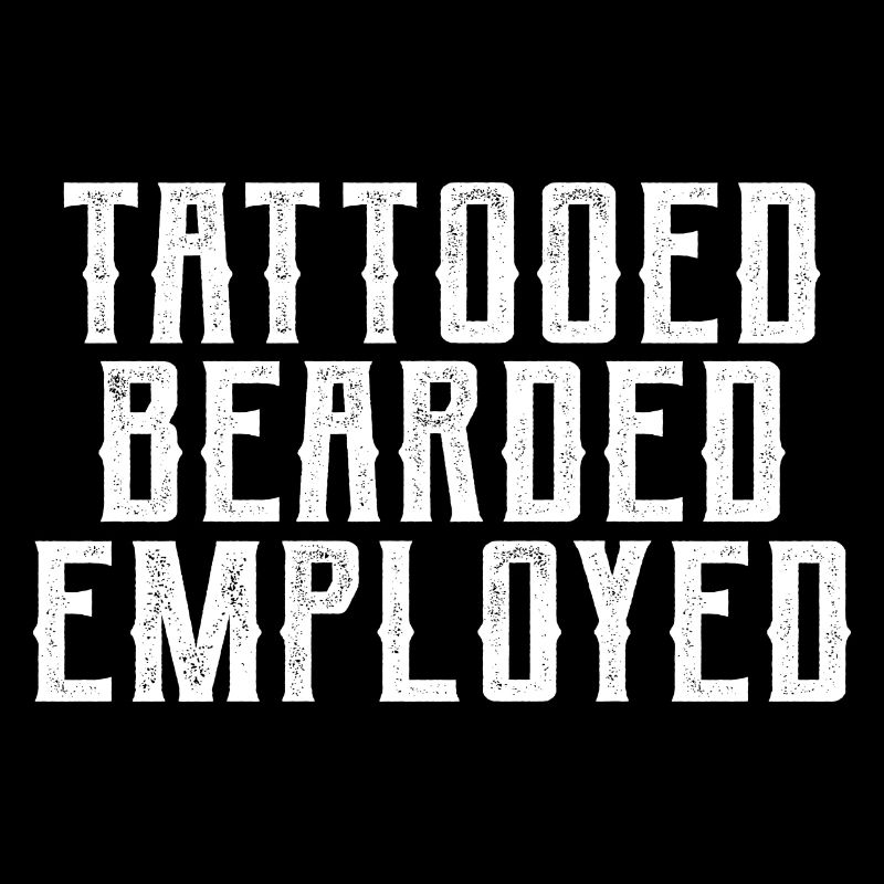 Tattooed Bearded Employed