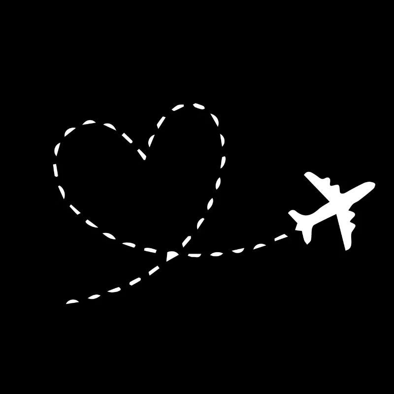 Pilot Flugzeug Herz Liebe